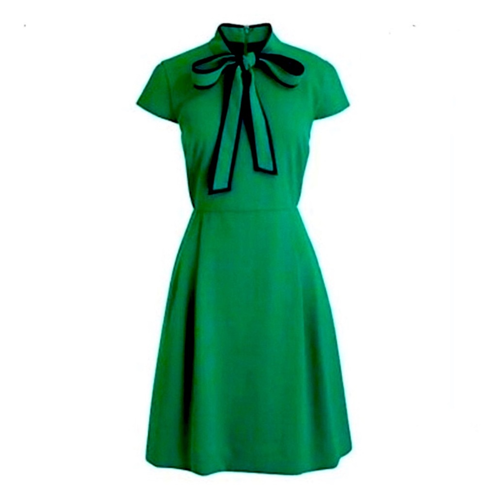 Calvin Klein green blue tie dress size 4p
